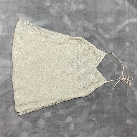 Forever 21 Halter Mini Dress Beige Size Large - Picture 6 of 7